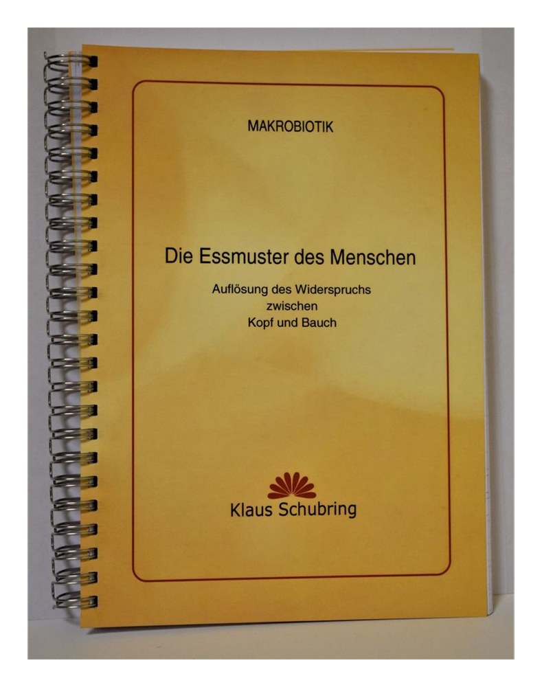 Die Essmuster des Menschen (Schubring, Klaus)
