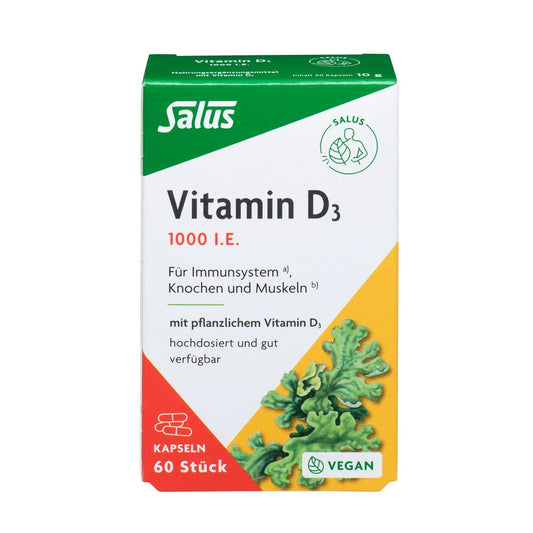 Salus® Vitamin D3 1000 vegan, 60 Kapseln