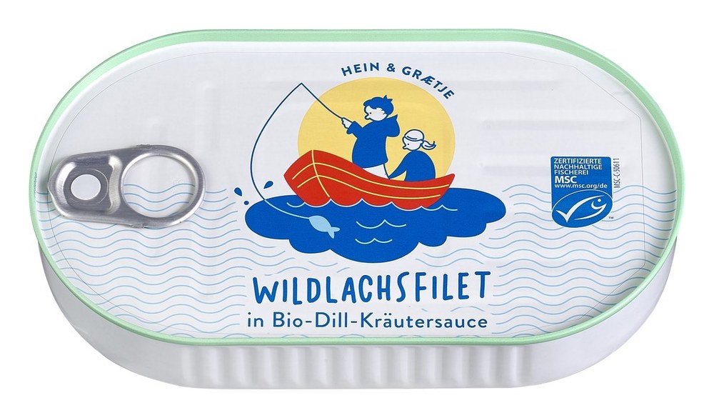 Wildlachsfilet in Dill-Kräutersauce