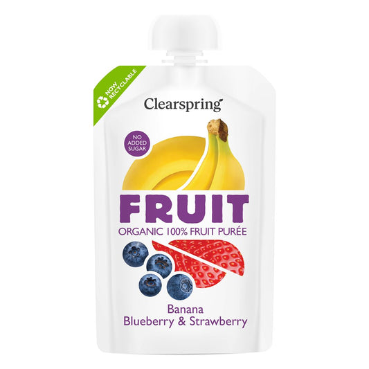 Quetschie Fruchtpüree - Banane-Blaubeere-Erdbeere