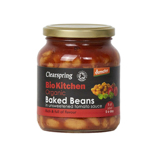 Baked Beans (weiße gebackene Bohnen in Tomatensauce) im Glas
