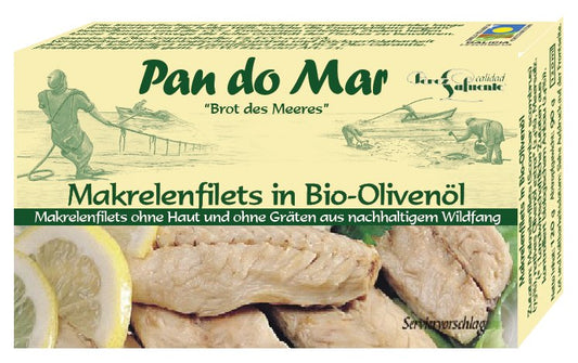 Makrelenfilets in Bio-Olivenöl 120 g
