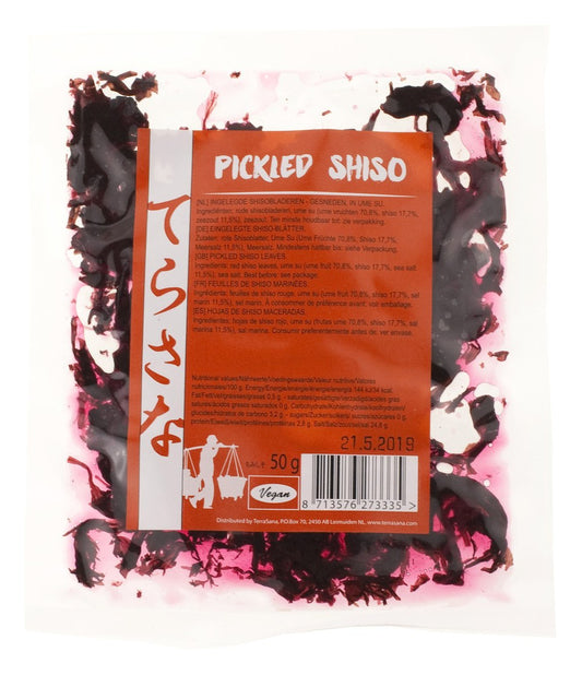 eingelegte Shiso Blätter