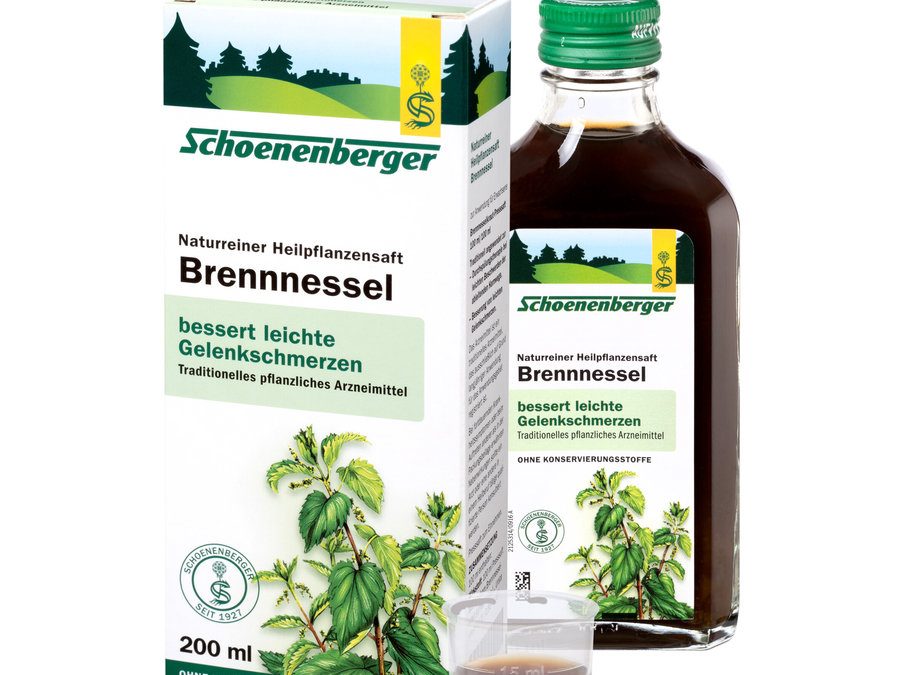 Brennnessel, Naturreiner Heilpflanzensaft bio, 200.0 ml, Schoenenberger®
