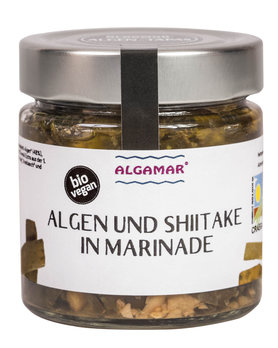 Algen und Shiitake in Marinade, BIO, 160.0 g, Algamar